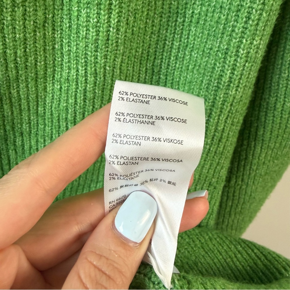 Free People Sienna Wrap Sweater Dress Green S - Picture 4 of 7